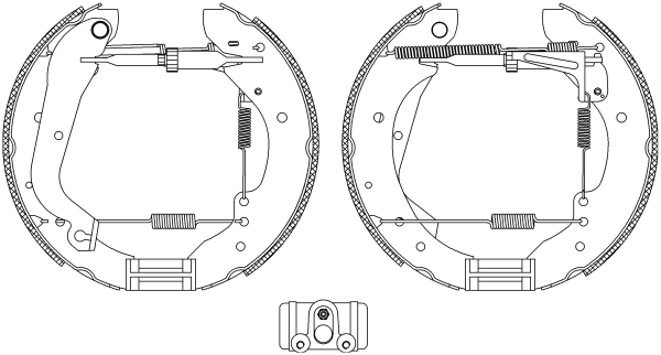 Колодки тормозные барабанные HELLA/BEHR/PAGID 8DB355004281