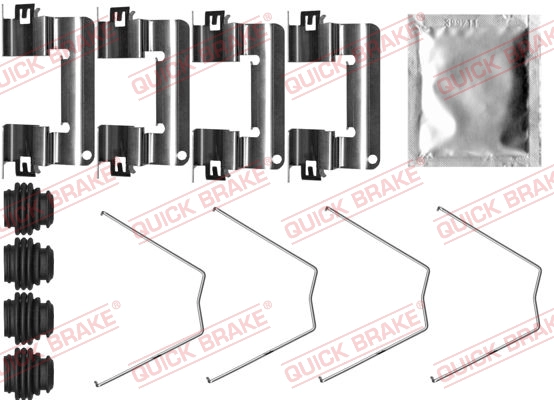 Комплект montazowy klocka hamulcowego hyundai i30 1.0-1.6d 11.16- QUICK BRAKE 1090065