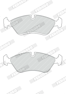 Колодки тормозные дисковые FERODO FDB965