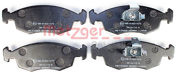 Колодки тормозные дисковые METZGER 1170308