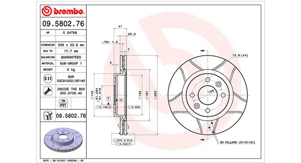 Тормоз.диски dacia nissan renault MAGNETI MARELLI 360406043105
