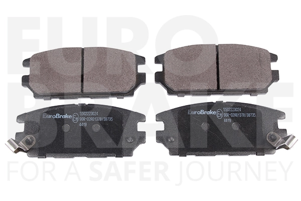 Тормозные колодки дисковые задние EUROBRAKE 5502223024