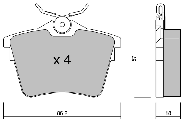 Колодки тормозные дисковые AISIN BPPE2006