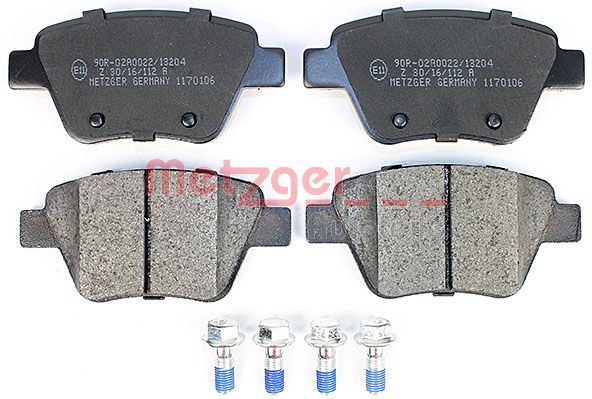 Колодки тормозные дисковые METZGER 1170106