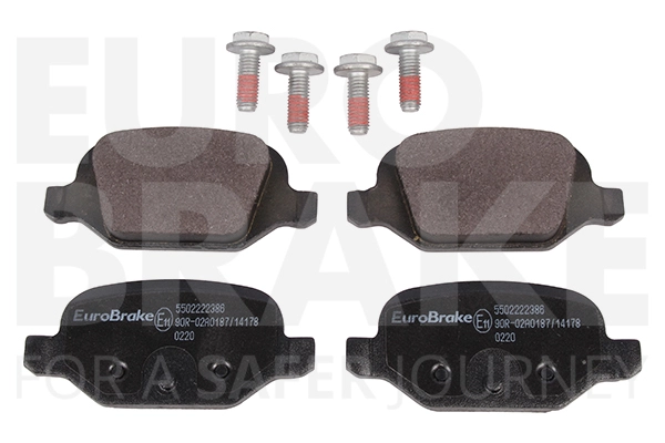 Колодки тормозные дисковые EUROBRAKE 5502222386