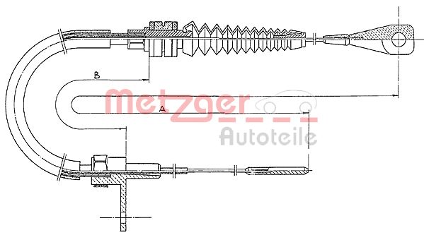 Тросик газа METZGER 11.0651