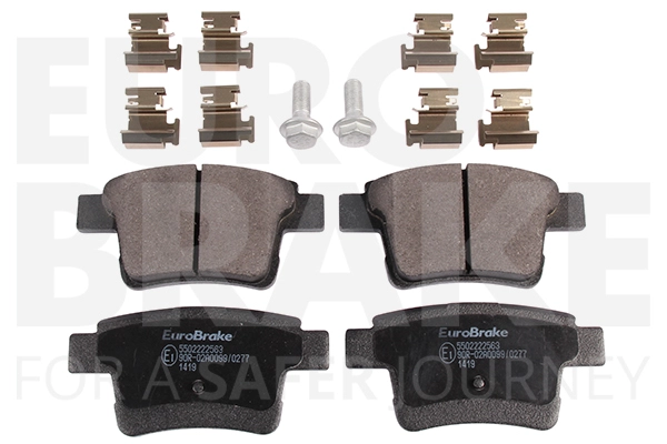 Тормозные колодки дисковые задние EUROBRAKE 5502222563