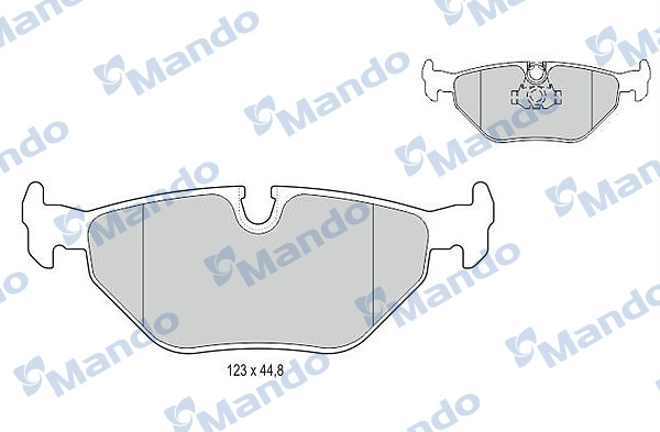 Колодки тормозные дисковые MANDO MBF015120