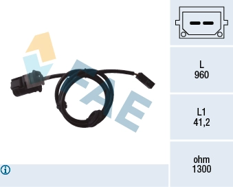 Датчик abs задний FAE 78058