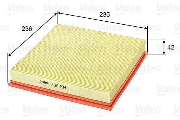 Фильтр воздушный VALEO 585194