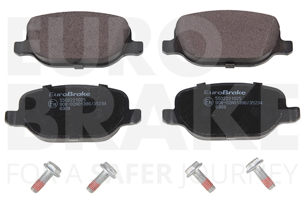 Тормозные колодки дисковые задние EUROBRAKE 5502221025