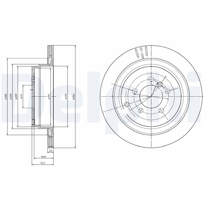 Диск тормозной DELPHI BG4021