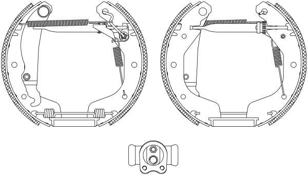 Комплект тормозных колодок HELLA/BEHR/PAGID 8DB355004-211