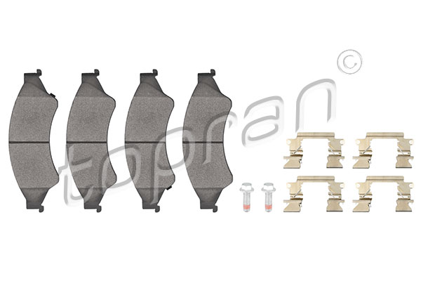 Set brake pads HANS PRIES/TOPRAN 305186