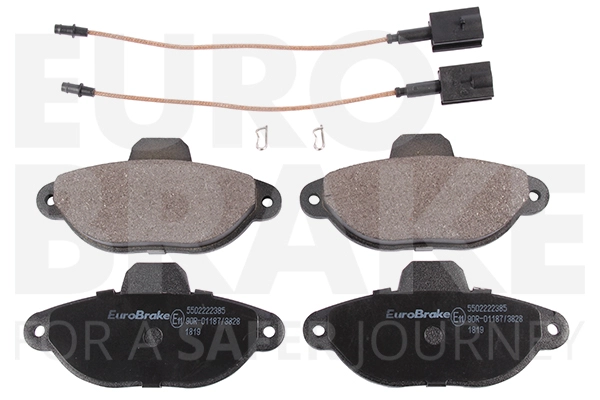 Тормозные колодки дисковые передние EUROBRAKE 5502222385