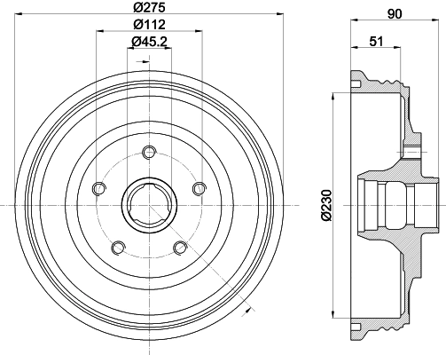 Барабан тормозной MINTEX MBD297