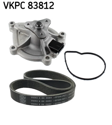 Multi-v belt and water pump kit SKF VKMC33843