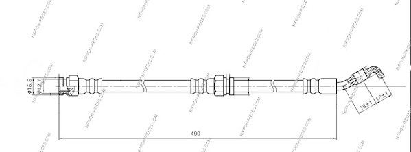 Шланг тормозной NPS M370A78