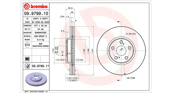 Диск тормозной MAGNETI MARELLI 360406058700