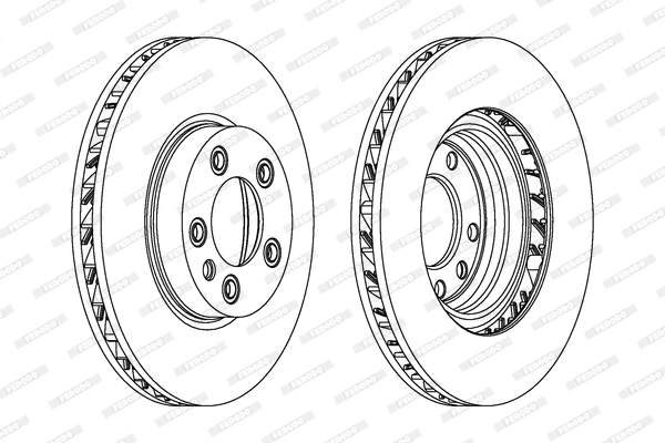 Диск тормозной FERODO DDF1591