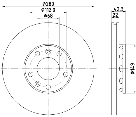 Тормозной диск HELLA/BEHR/PAGID 8DD355113-321