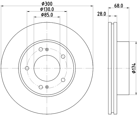 Диск тормозной HELLA/BEHR/PAGID 8DD355116461