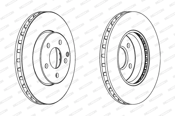 Диск тормозной FERODO DDF1252C