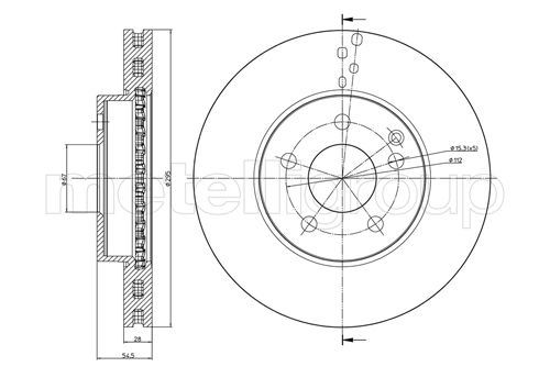 Диск тормозной CIFAM 800-600C