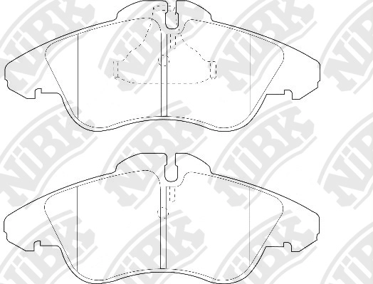 Колодки тормозные дисковые передние комплект NIBK PN-0301W