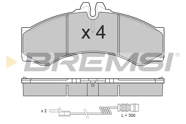 Колодки тормозные дисковые BREMSI BP2681