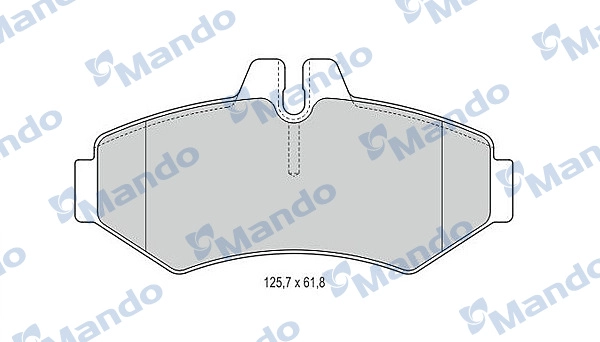 Колодки тормозные дисковые MANDO MBF015662