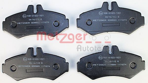 Колодки тормозные дисковые METZGER 1170274