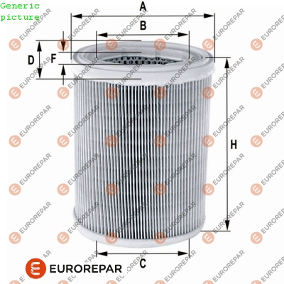 Фильтр воздушный EUROREPAR 1680332280