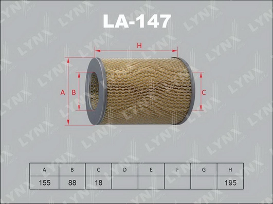 Фильтр воздушный LYNXAUTO LA147