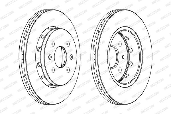 Диск тормозной FERODO DDF1628