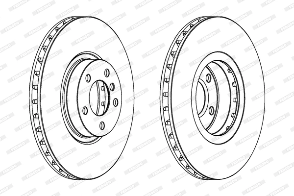Диск тормозной FERODO DDF1713C