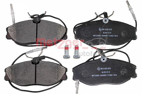 Колодки тормозные дисковые METZGER 1170253