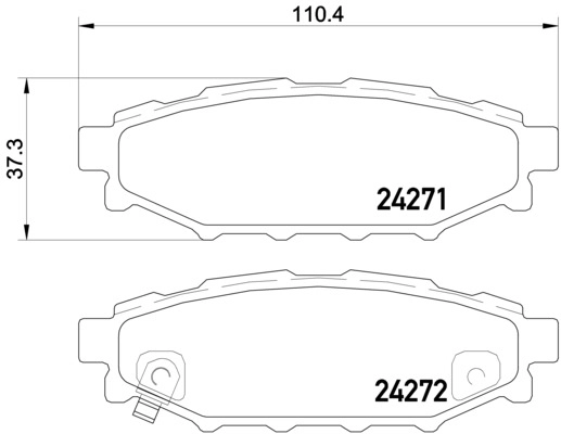 Колодки тормозные дисковые BREMBO P78020X
