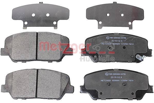 Колодки тормозные METZGER 1170780