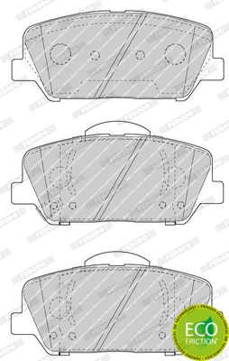 Intercars дисковые тормозные колодки комплект (e1 FERODO FDB4703