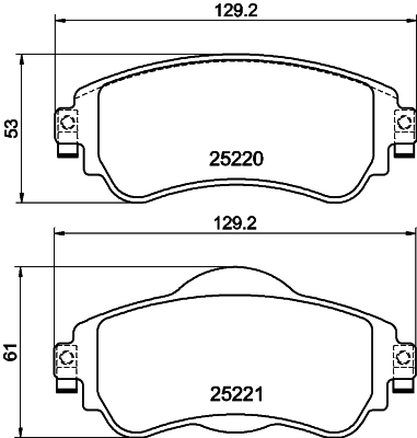 Колодки тормозные дисковые MINTEX MDB3174