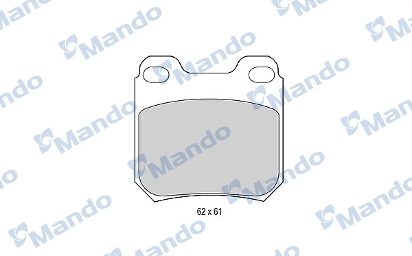Колодки тормозные дисковые MANDO MBF015081