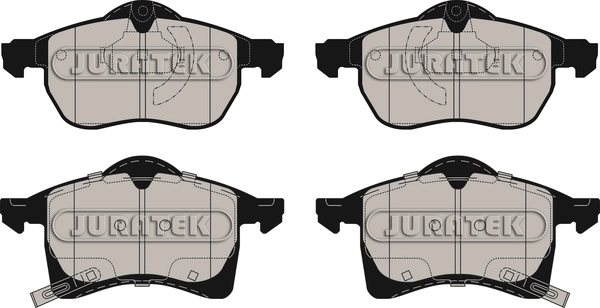 Комплект тормозных колодок дисковый тормоз JURATEK JCP1295