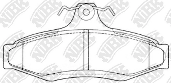 Колодки тормозные дисковые NIBK PN-0424