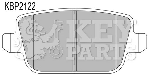Колодки тормозные дисковые KEY PARTS KBP2122