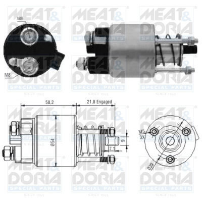Реле втягивающее MEAT & DORIA 46102