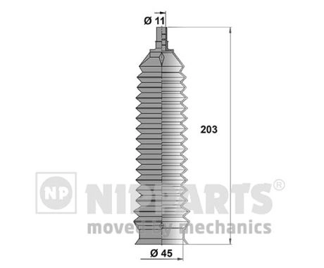 Пыльник р/рейки nipparts n2840903 chevrolet NIPPARTS N2840903
