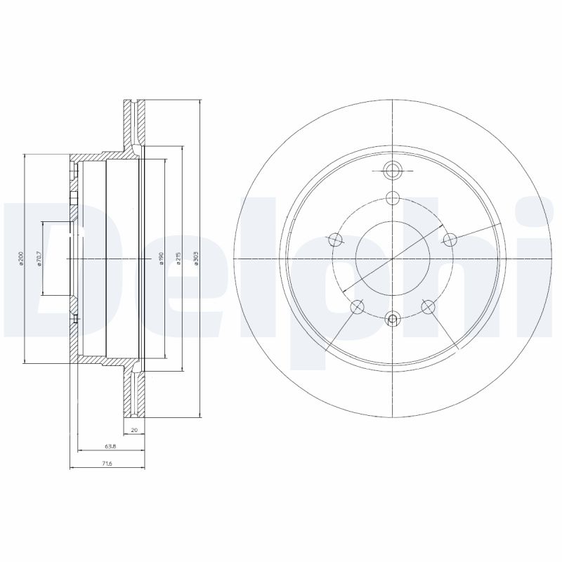 Диск тормозной DELPHI BG4069