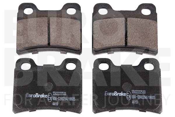 Тормозные колодки дисковые задние EUROBRAKE 5502222533