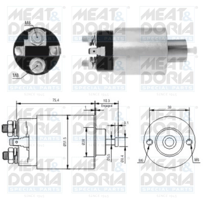 Реле втягивающее MEAT & DORIA 46167